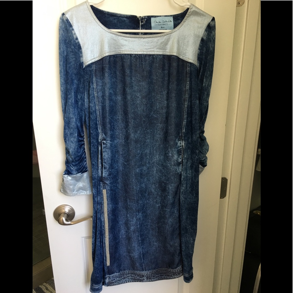 Elisa Cavaletti Designer Blue Denim Dress size S
